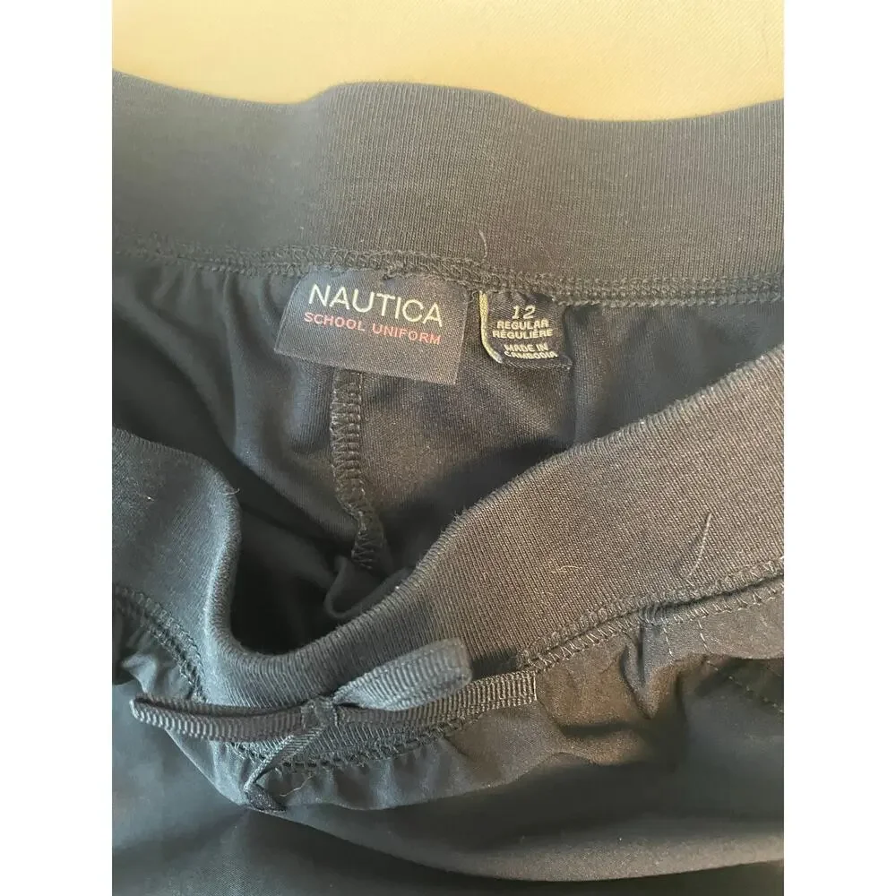 Nautica Navy Blue Performance Short Skirt Skort School Uniform Girls 12